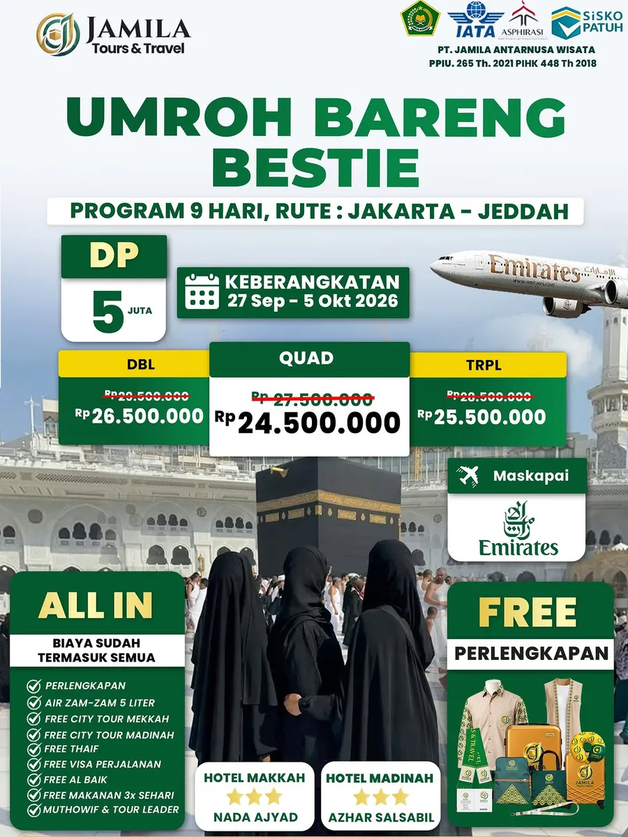 UMROH BARENG BESTIE DI BULAN SEPTEMBER