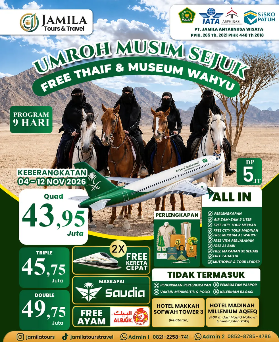 PAKET UMROH KHADIJAH NOVEMBER