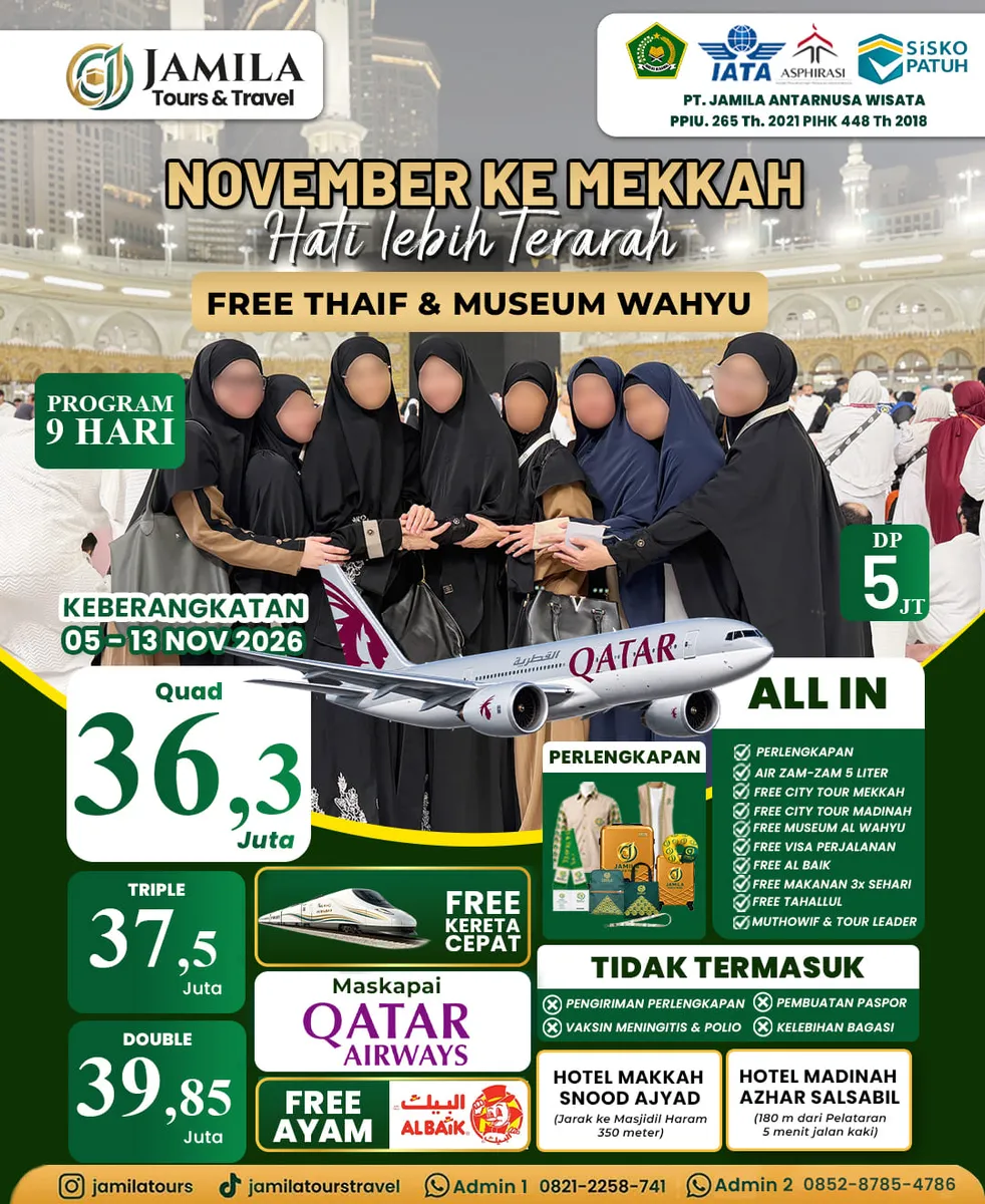 PAKET UMROH NUSAIBAH NOVEMBER