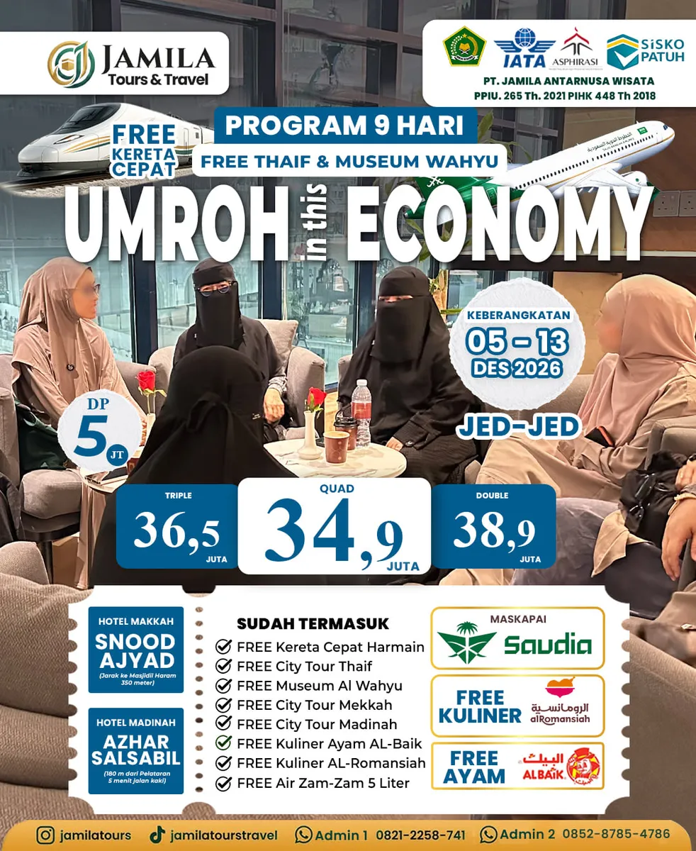 PAKET UMROH NUSAIBAH 5 DESEMBER