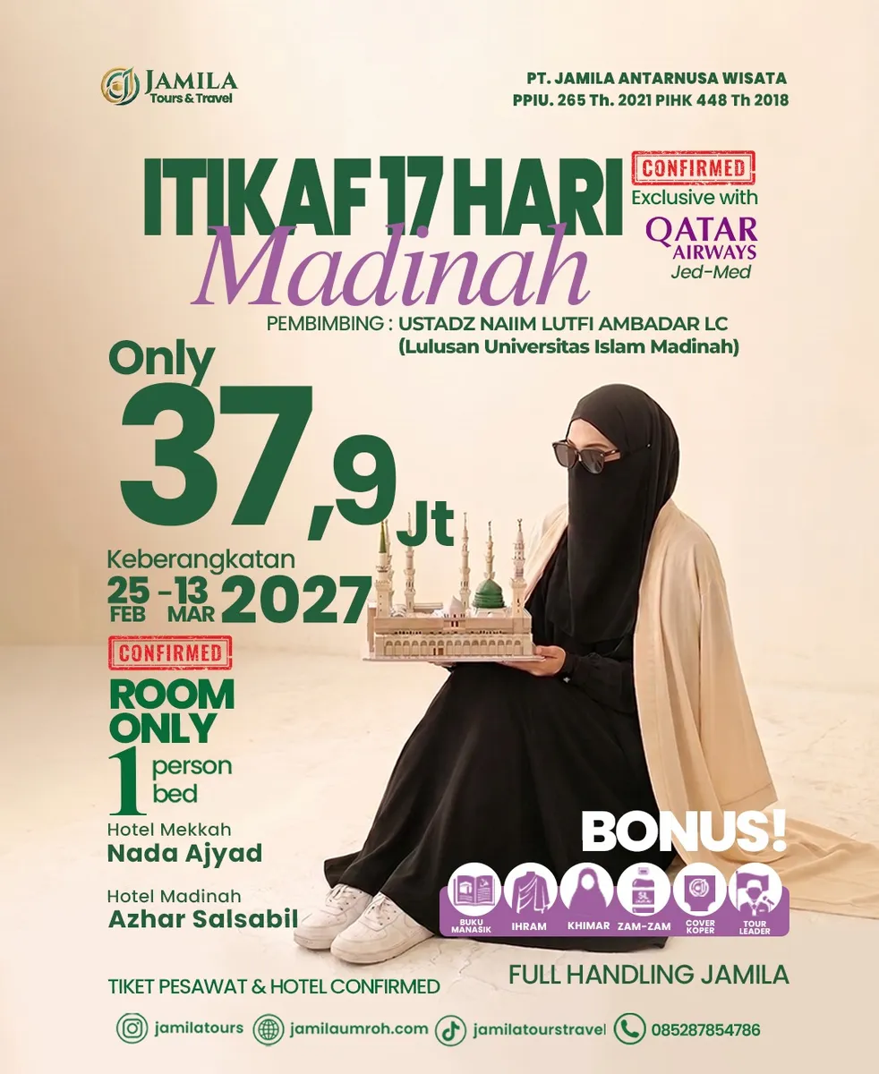 PAKET UMROH ITIKAF 17 HARI