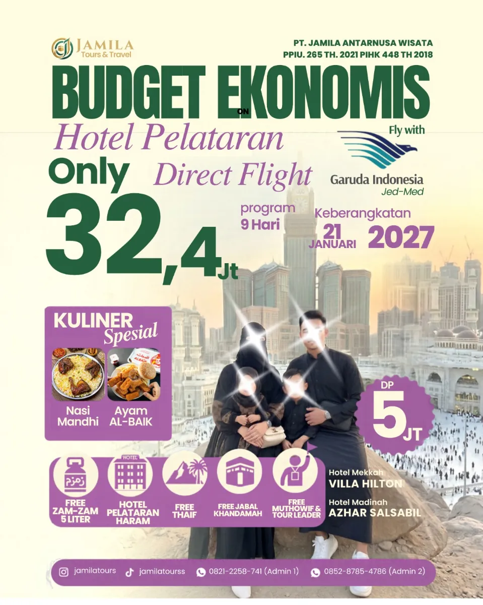 PAKET UMROH BRONZE 21 SILVER 2027